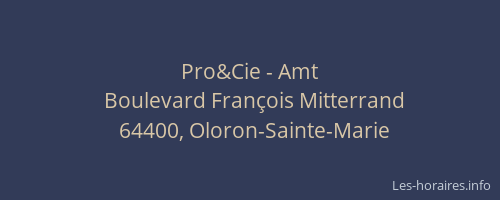 Pro&Cie - Amt