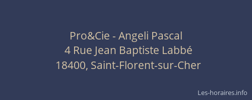 Pro&Cie - Angeli Pascal
