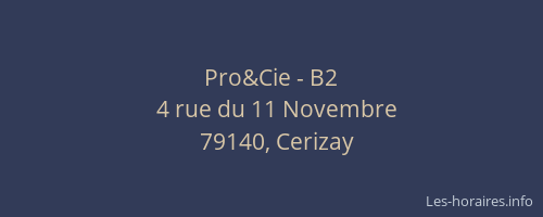 Pro&Cie - B2