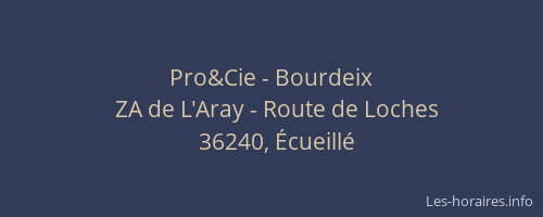 Pro&Cie - Bourdeix