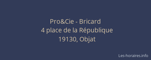 Pro&Cie - Bricard