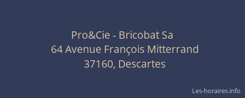 Pro&Cie - Bricobat Sa