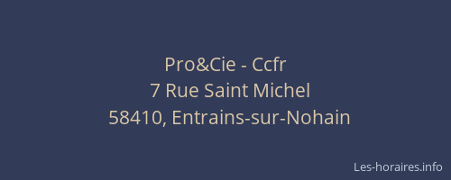 Pro&Cie - Ccfr