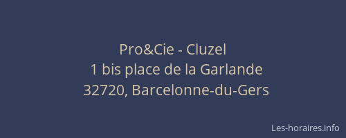 Pro&Cie - Cluzel