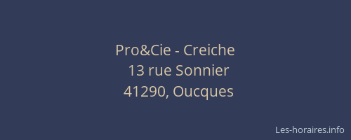 Pro&Cie - Creiche