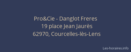Pro&Cie - Danglot Freres