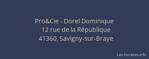 Pro&Cie - Dorel Dominique