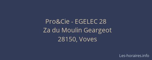 Pro&Cie - EGELEC 28
