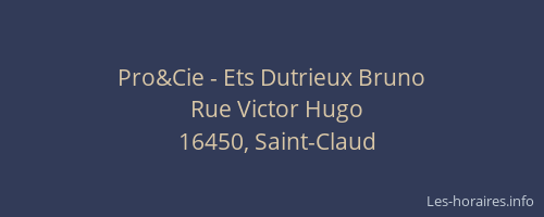 Pro&Cie - Ets Dutrieux Bruno