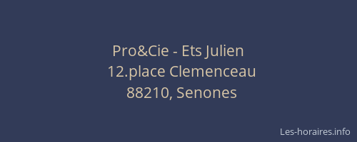 Pro&Cie - Ets Julien