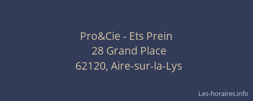 Pro&Cie - Ets Prein