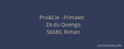 Pro&Cie - Frimalec
