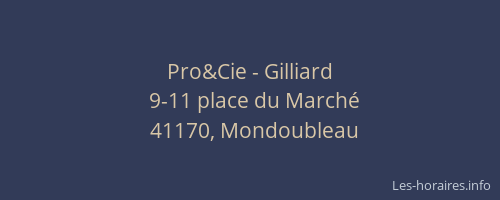 Pro&Cie - Gilliard