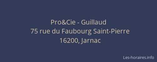 Pro&Cie - Guillaud