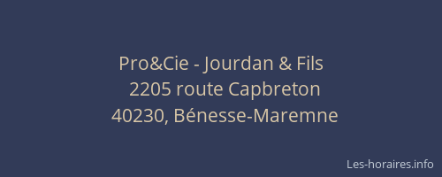 Pro&Cie - Jourdan & Fils