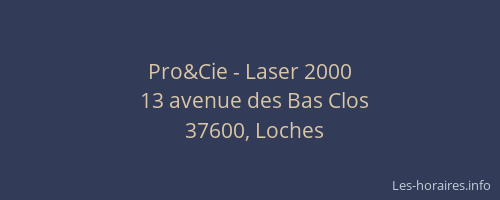 Pro&Cie - Laser 2000