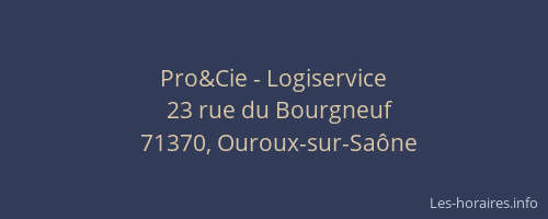 Pro&Cie - Logiservice