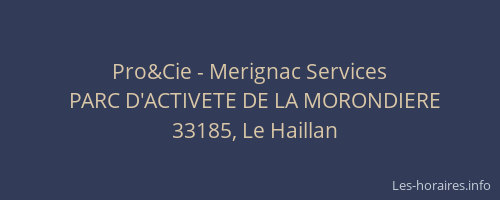 Pro&Cie - Merignac Services
