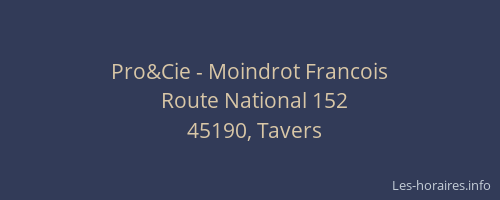 Pro&Cie - Moindrot Francois