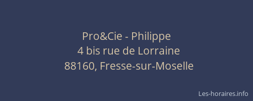 Pro&Cie - Philippe