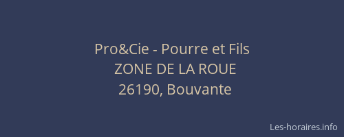 Pro&Cie - Pourre et Fils