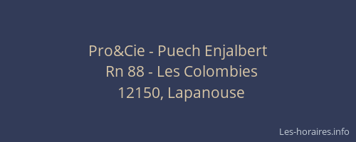 Pro&Cie - Puech Enjalbert