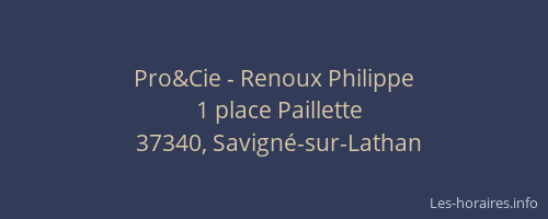 Pro&Cie - Renoux Philippe