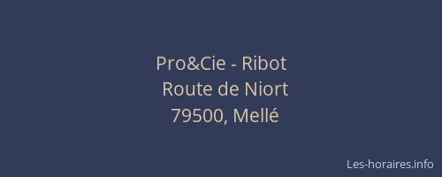 Pro&Cie - Ribot