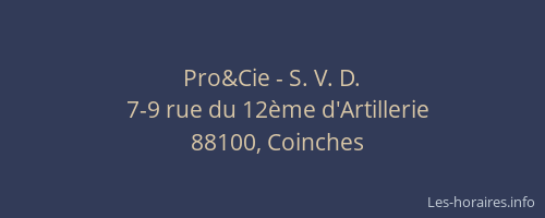 Pro&Cie - S. V. D.