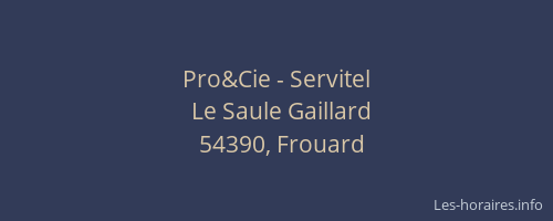 Pro&Cie - Servitel