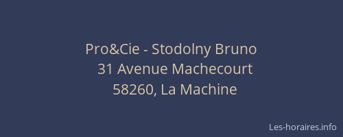 Pro&Cie - Stodolny Bruno