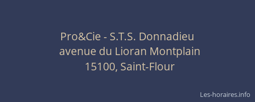 Pro&Cie - S.T.S. Donnadieu
