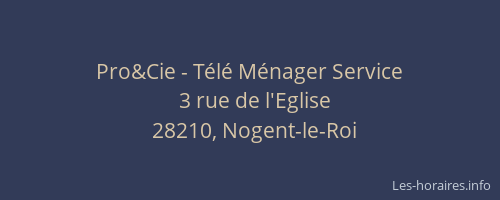 Pro&Cie - Télé Ménager Service
