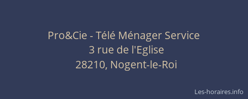 Pro&Cie - T&eacute;l&eacute; M&eacute;nager Service
