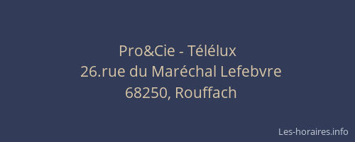 Pro&Cie - Télélux