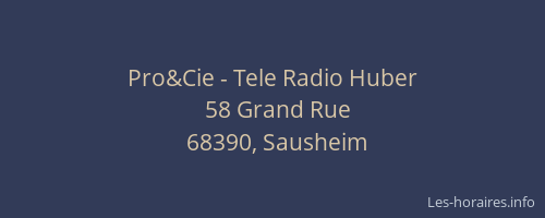 Pro&Cie - Tele Radio Huber