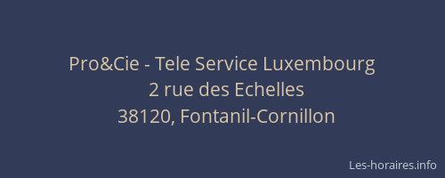 Pro&Cie - Tele Service Luxembourg