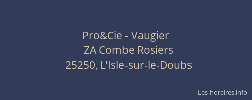Pro&Cie - Vaugier