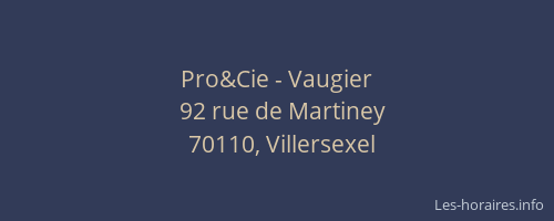 Pro&Cie - Vaugier