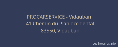 PROCARSERVICE - Vidauban