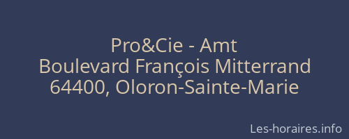 Pro&Cie - Amt