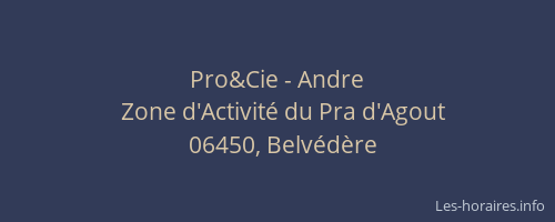 Pro&Cie - Andre