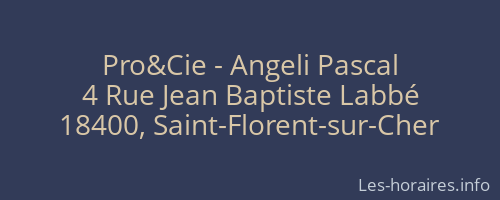 Pro&Cie - Angeli Pascal
