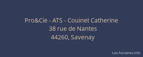 Pro&Cie - ATS - Couinet Catherine