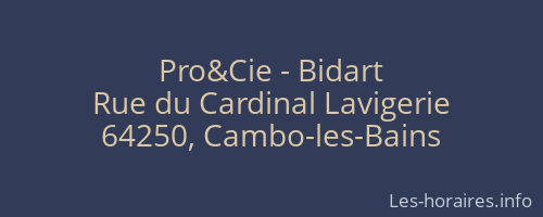 Pro&Cie - Bidart