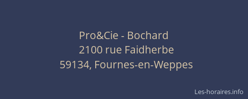 Pro&Cie - Bochard