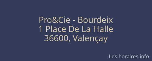 Pro&Cie - Bourdeix
