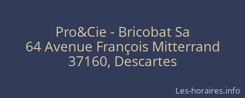 Pro&Cie - Bricobat Sa