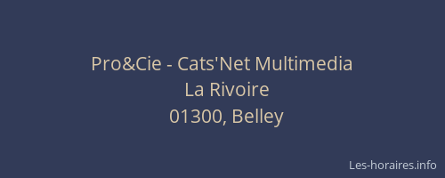 Pro&Cie - Cats'Net Multimedia