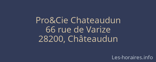 Pro&Cie Chateaudun